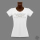 Women's funny slim T-shirt - Dieu Créa l'homme... , Black