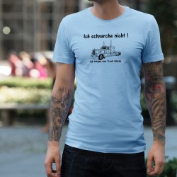 Humoristisch T-Shirt - Ich schnarche nicht - amerikanischer LKW