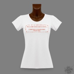 T-Shirt Slim "Dieu Créa l'homme..."