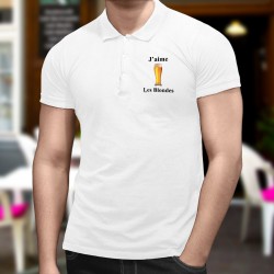 Herren Mode Polo shirt - J'aime les Blondes