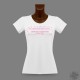 Women's funny slim T-shirt - Dieu Créa l'homme... , Rose