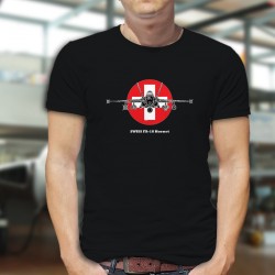 Combat aircraft ✚ Swiss FA-18 Hornet ✚ Men's cotton T-Shirt