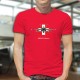 Avion de combat ✚ Swiss FA-18 Hornet ✚ T-shirt coton homme avec les armes des Forces Aériennes Suisse