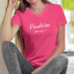 Donna cotone T-Shirt - Vaudoise, What else ?