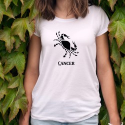 Donna Moda T-shirt - segno astrologico Cancro