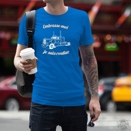 Baumwolle T-Shirt - Embrasse-moi je suis routier