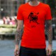 T-Shirt signe astrologique - Lion - pour homme