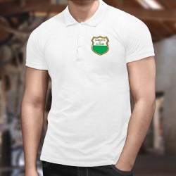 Blason d'or Vaudois ★ Polo shirt homme, drapeau du canton de Vaud "Liberté et Patrie"