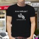 Je ne ronfle pas ! Je rêve que je suis à moto ★ T-Shirt coton homme avec le dessin d'une moto chopper, pour tous les Bikers