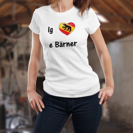 Frauen Mode T-shirt - ig liebe e bärner - Bärner Dialekt