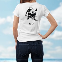 Donna moda T-shirt - segno astrologico Leone 