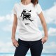 T-Shirt astrologique mode dame - signe Lion