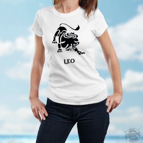 Donna moda T-shirt - segno astrologico Leone 