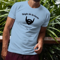 Funny T-Shirt - Règle de la barbe N°6