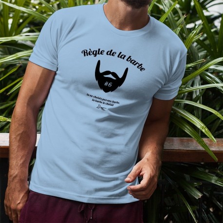 T-Shirt humoristique homme - Règle de la barbe 6 - La barbe te choisit