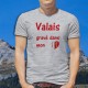 Men's T-Shirt - Valais, gravé dans mon coeur