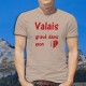 Men's T-Shirt - Valais, gravé dans mon coeur