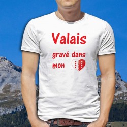 T-Shirt - Valais, gravé dans mon coeur