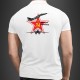 Men's fashion Polo Shirt - Fighter Aircraft - MiG-29 Fulcrum - red star, hammer and sickle, symbols of the USSR