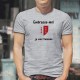 T-Shirt homme - Embrasse-moi, je suis Valaisan - écusson Valaisan - Impossible de résister au charme d'un valaisan...