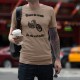 T-Shirt humoristique mode homme - Trace ta route, la vie est belle
