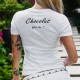 Damenmode T-shirt - Chocolat, What else ?