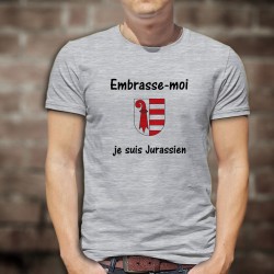 Uomo T-Shirt - Embrasse-moi, je suis Jurassien