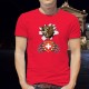 Bear and Swiss coat of arms ✚ Men's cotton T-Shirt