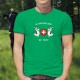 In Switzerland we Trust ✚ Men's cotton T-shirt with two Holstein cows surrounding the Swiss crest