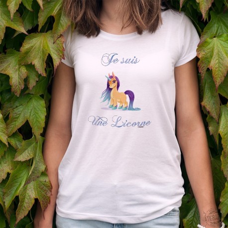 Donna moda T-shirt - Je suis une Licorne