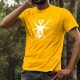 Herren Mode Baumwolle T-Shirt - Der Vitruvianische Korkenzieher