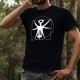 Herren Mode Baumwolle T-Shirt - Der Vitruvianische Korkenzieher