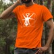 Herren Mode Baumwolle T-Shirt - Der Vitruvianische Korkenzieher