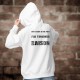 Sweat bianco a cappuccio - Toujours raison