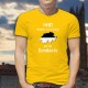 1481, Annexion de la Suisse par les Dzodzets ★ T-Shirt coton homme avec la frontière suisse aux couleurs du canton de Fribourg