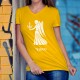 Lady's cotton t-shirt with the zodiac sign of the Virgin (Virgo) ♍ for people born between August 23 and September 22