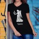 Lady's cotton t-shirt with the zodiac sign of the Virgin (Virgo) ♍ for people born between August 23 and September 22