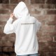 Sweat bianco a cappuccio - Capricieuse