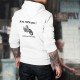 Je ne ronfle pas ! Je rêve que je suis à moto ★ Moto Chopper ★ Pull-over humoristique blanc à capuche homme