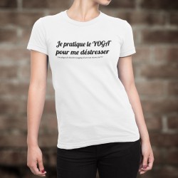 Lustige Slim T-shirt - Yoga féminin