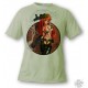 Men's or Women's Manga T-Shirt - Sexy Military Girl - Trigger, Alpine Spruce 