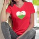 Donna cotone T-Shirt - Cuore vodese