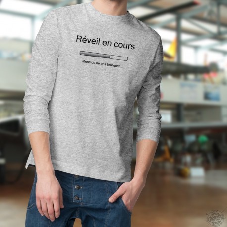 Men's Funny Sweatshirt - Réveil en cours