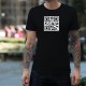 T-shirt coton mode homme - Célibataire - Un QR-Code pour tous les célibataires en quête de l'âme soeur