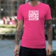 T-shirt coton mode homme - Célibataire - Un QR-Code pour tous les célibataires en quête de l'âme soeur