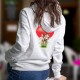 Lady's Hoodie - The Cow in Love