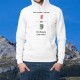 Sweat bianco a cappuccio - Etre Bédjuis, c'est mieux