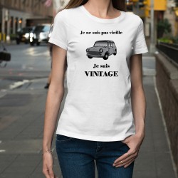 T-Shirt mode dame humoristique - Vintage Austin Mini Cooper