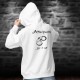 Attachiante, jour et nuit ❤ paire de menottes ❤ Pull-over blanc à capuche mode dame