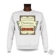 Sweatshirt "étiquette de Whisky" personnalisable, White